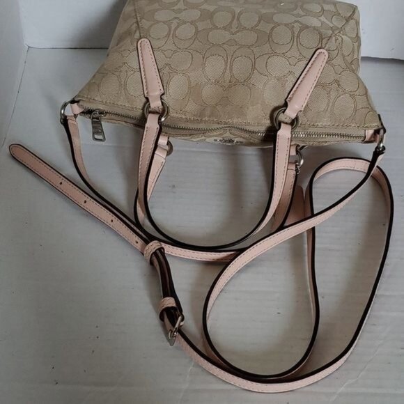 Coach Mini Kelsey Satchel Signature Jacquard Crossbody Shoulder WOMEN'S WOMAN'S - Picture 11 of 16